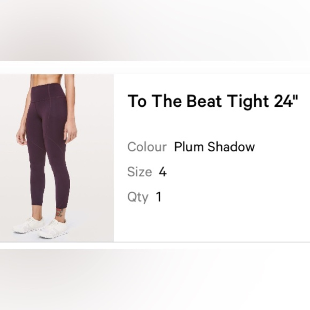 Lululemon To The Beat Leggings